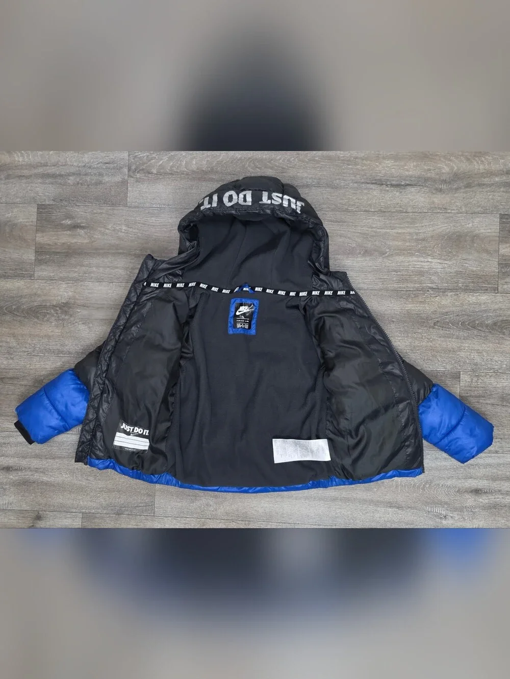 Boys Nike Colorblock Puffer Coat-Size 4T